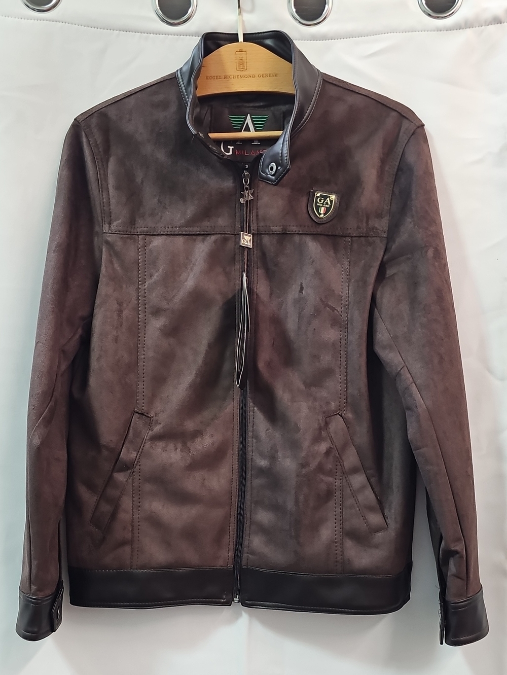 GA MILANO FAUX LEATHER MOTO JACKET BFPM-09-116